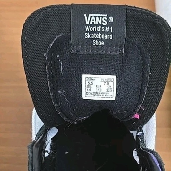 Vans Sk8-Hi Reissue Pop Camo / Black Suede Men 5.5 Women 7 - Picture 9 of 9